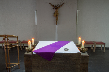 Altarraum der Kapelle St. Rochus, Dittelbrunn
